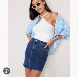 Gap denim mini skirt